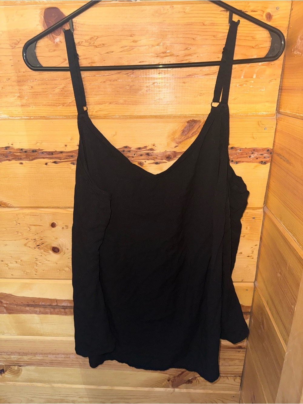 torrid Black V-Neck Adjustable Strap Tank Top